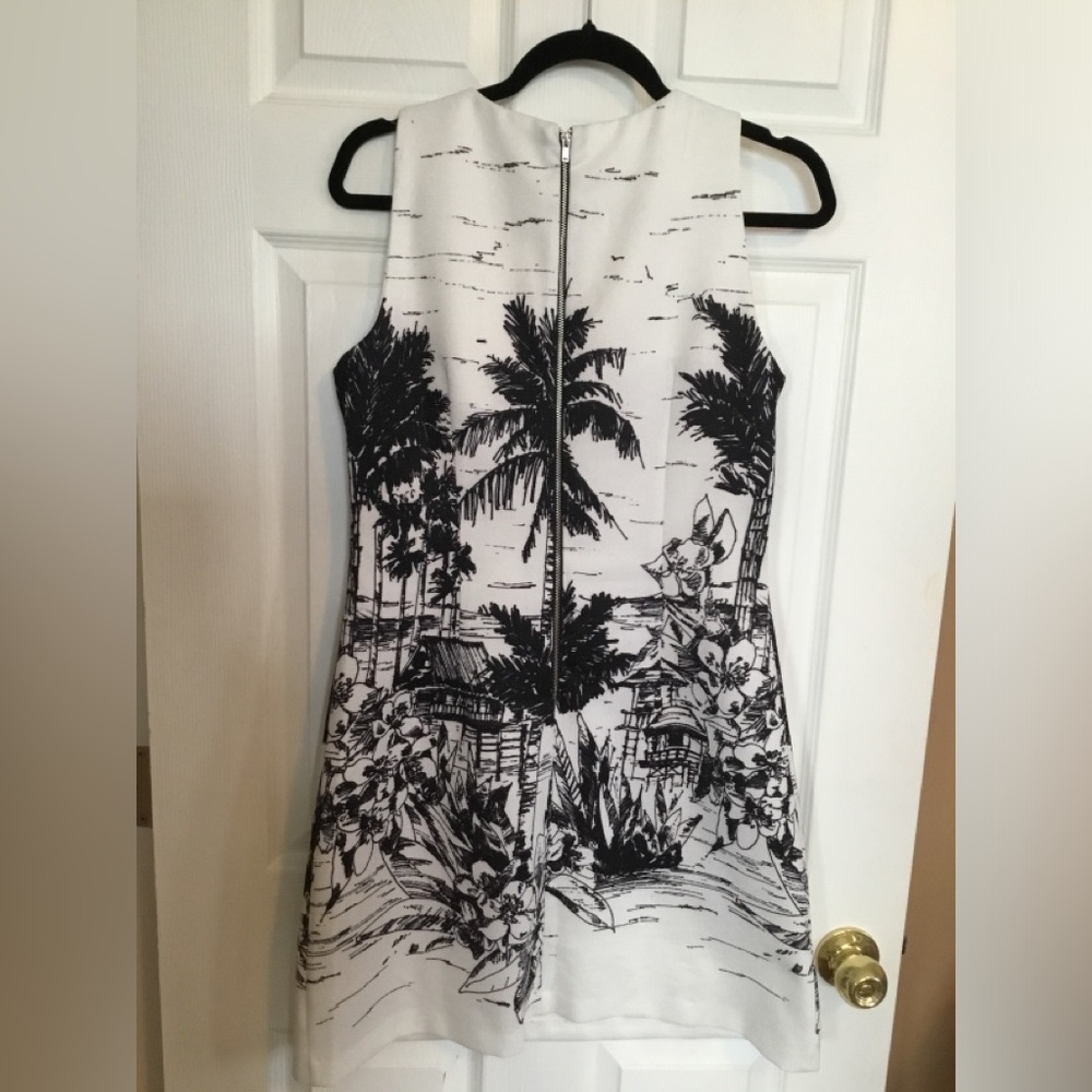 JULIAN TAYLOR Monochrome Dress - Size S - Picture 3 of 4